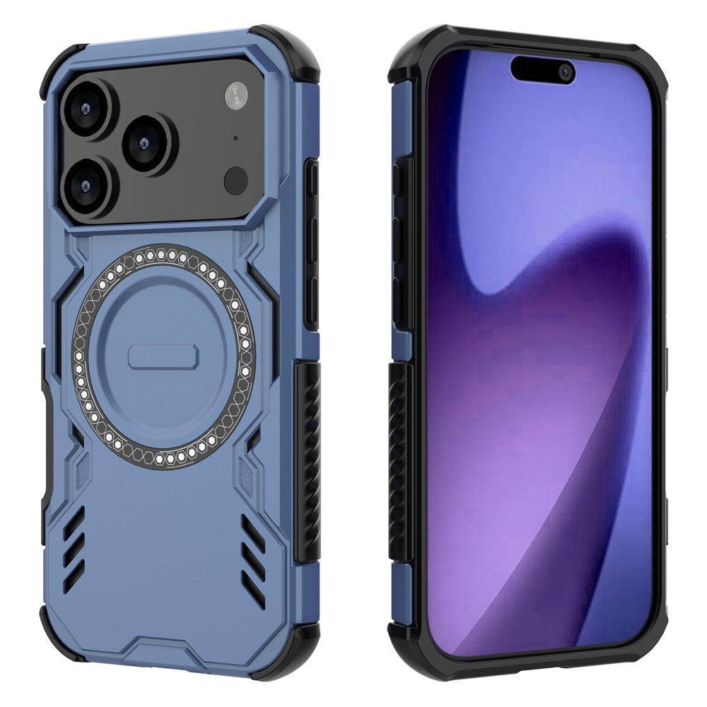 Funda MagSafe para Apple iPhone 17 Pro, Techsuit, ArmorMag, Azul