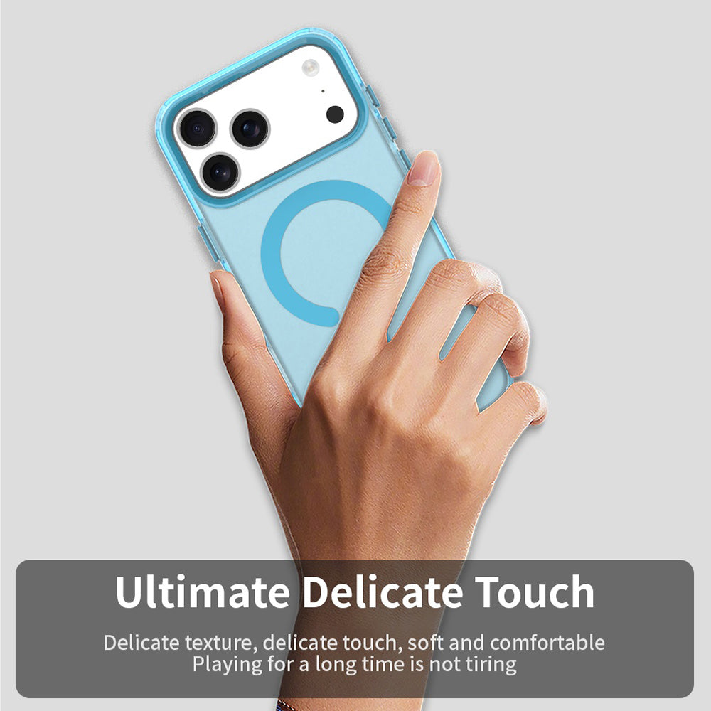 Funda MagSafe para Apple iPhone 17 Pro, Techsuit, CandyCase, Azul