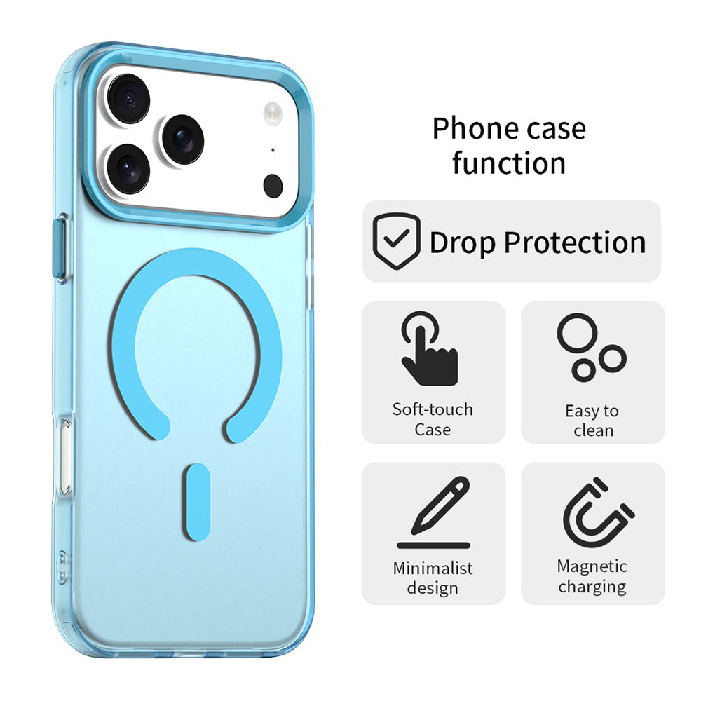 Funda MagSafe para Apple iPhone 17 Pro, Techsuit, CandyCase, Azul