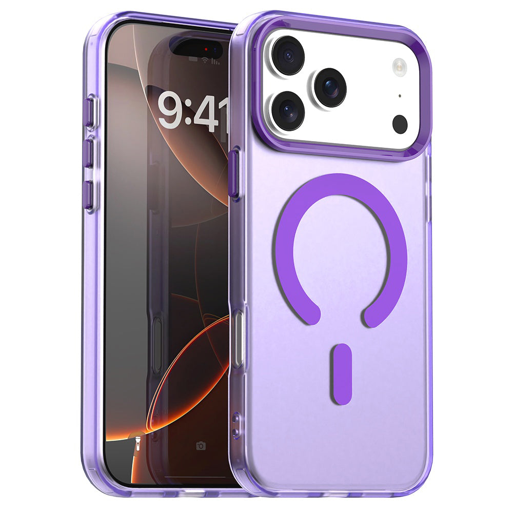 Funda MagSafe para Apple iPhone 17 Pro, Techsuit, CandyCase, Morado