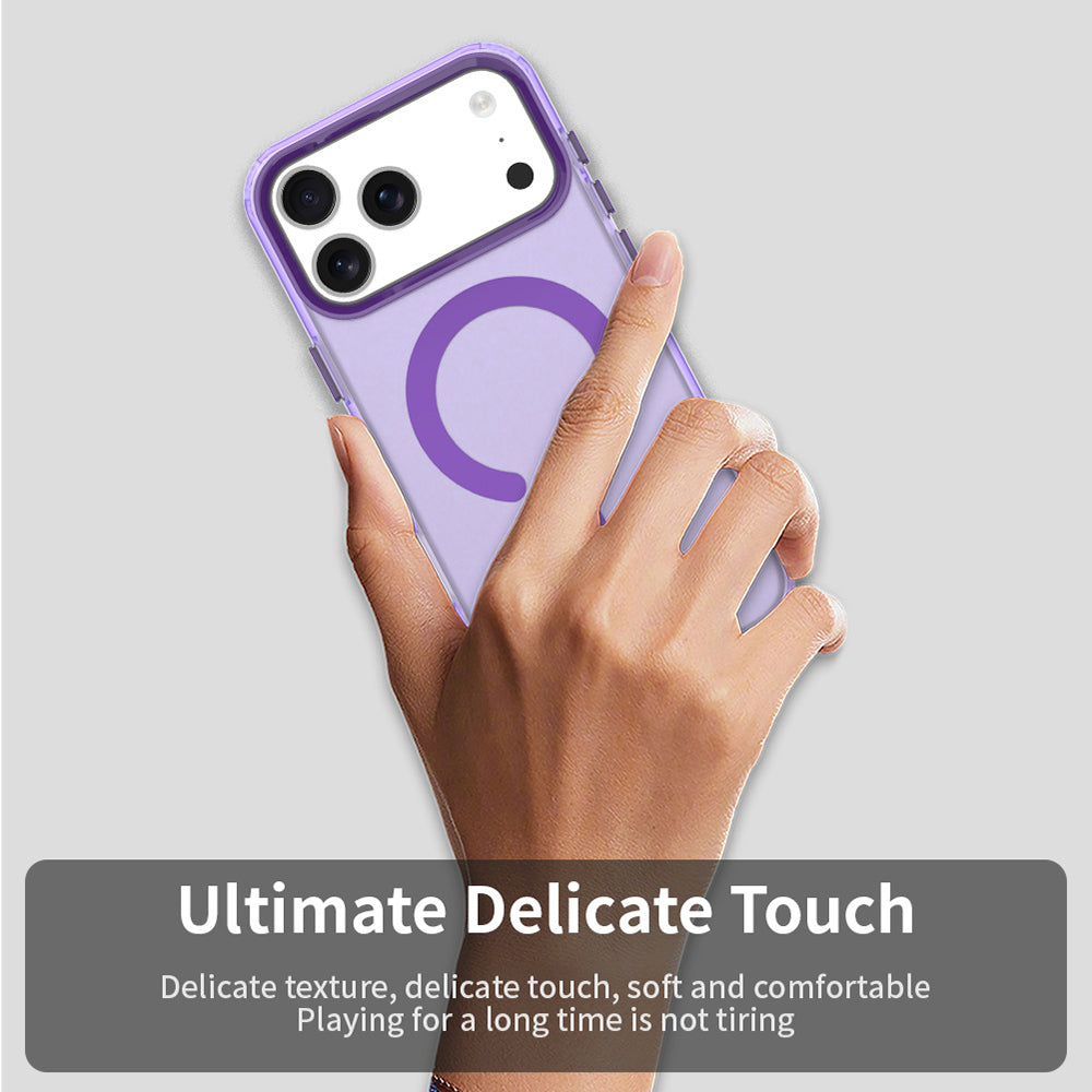 Funda MagSafe para Apple iPhone 17 Pro, Techsuit, CandyCase, Morado