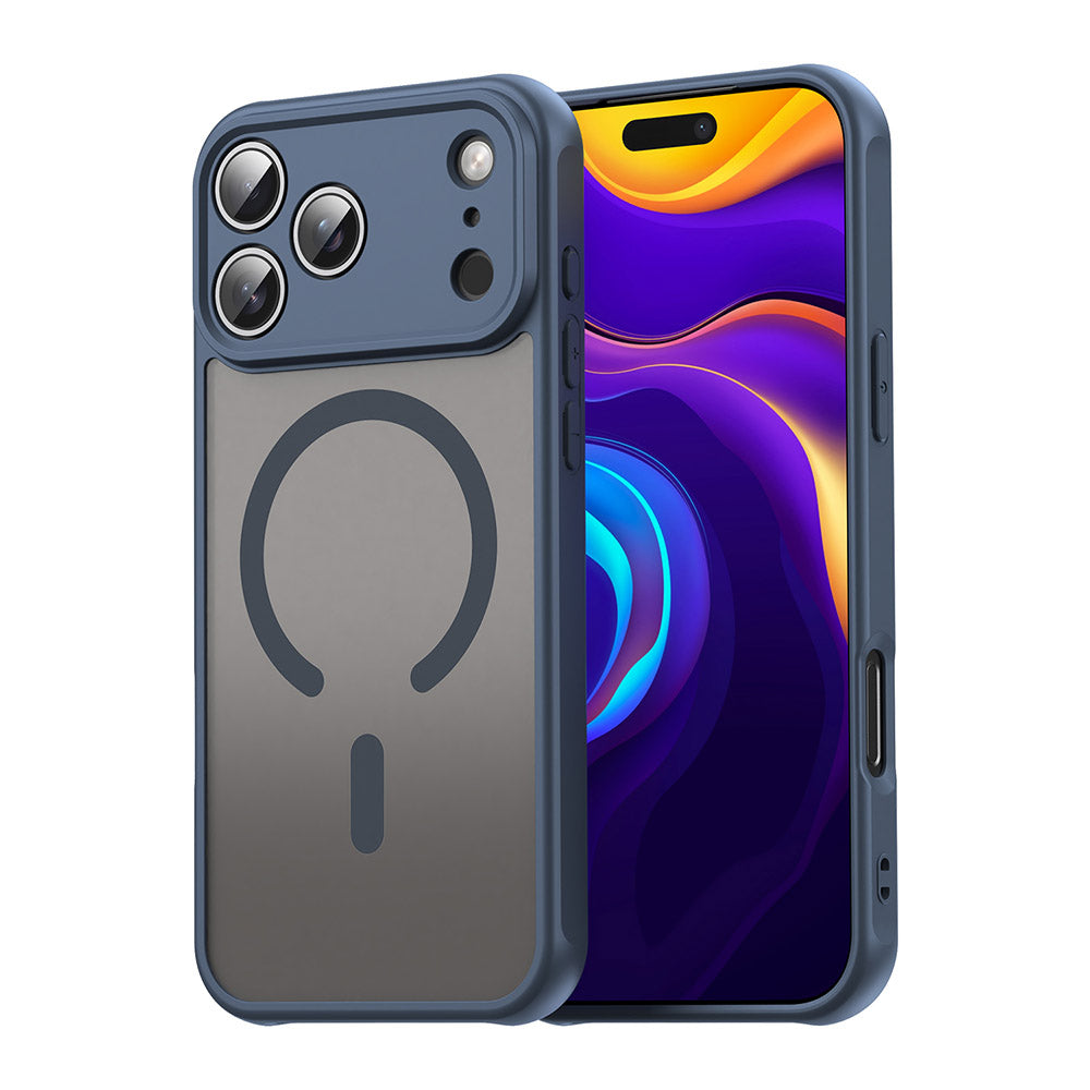 Funda MagSafe para Apple iPhone 17 Pro, Techsuit, HaloFrost II, Azul Marino