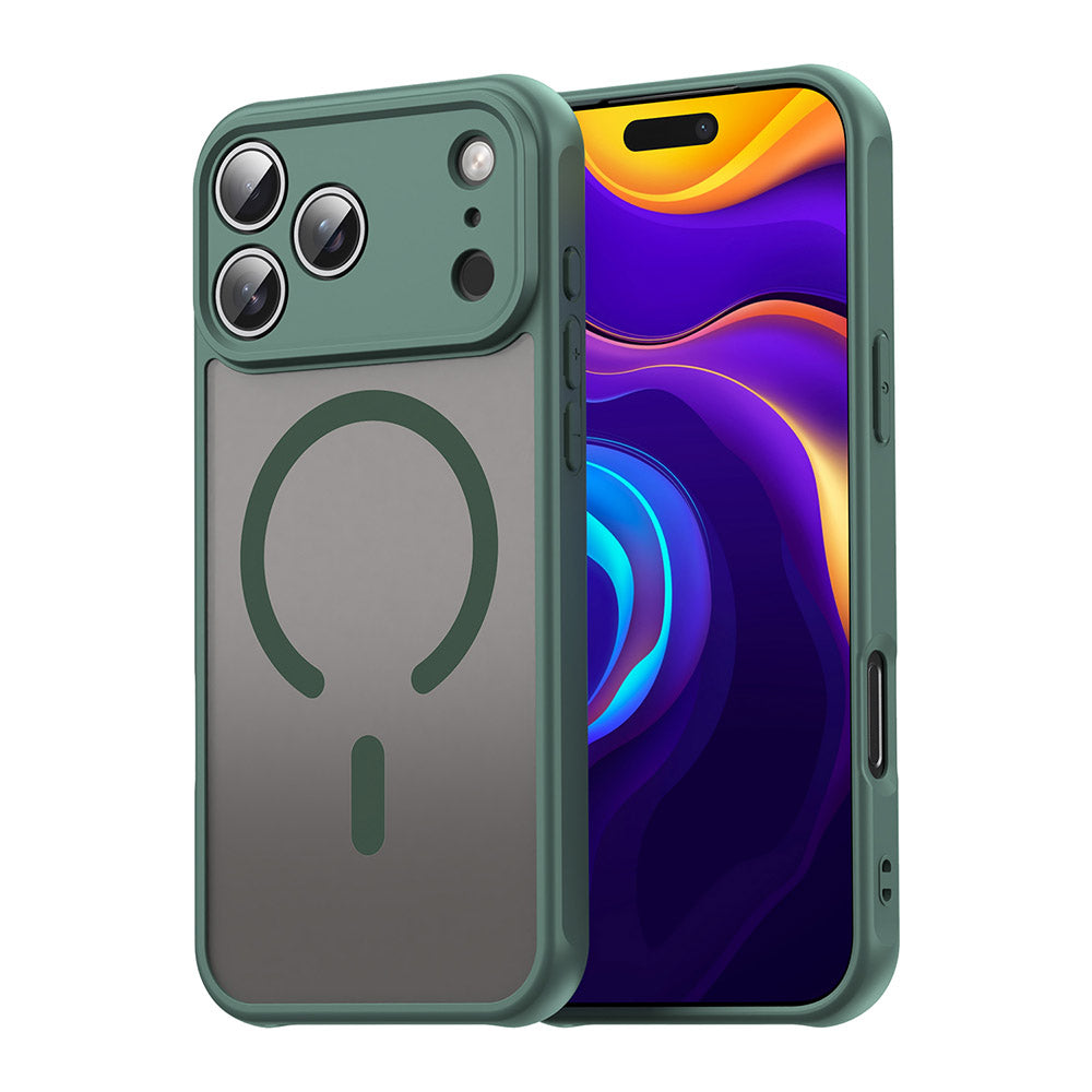 Funda MagSafe para Apple iPhone 17 Pro, Techsuit, HaloFrost II, Verde
