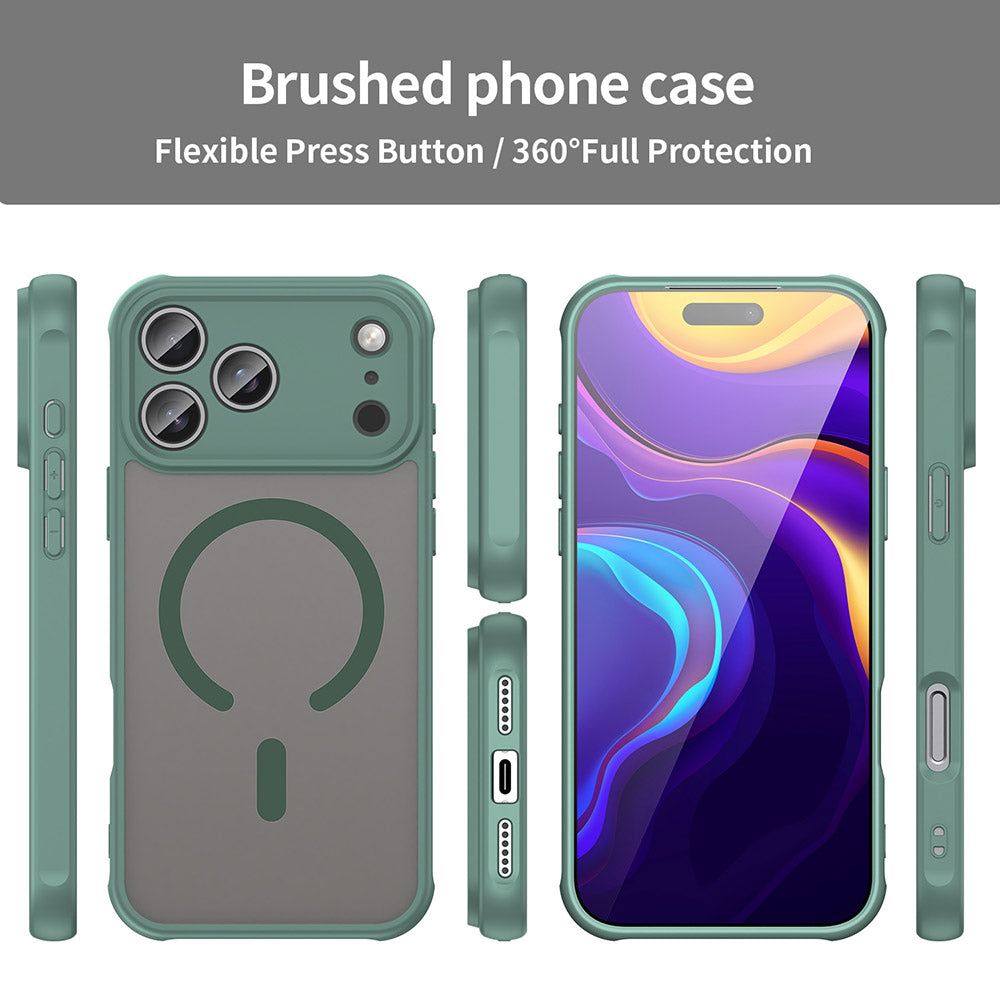 Funda MagSafe para Apple iPhone 17 Pro, Techsuit, HaloFrost II, Verde