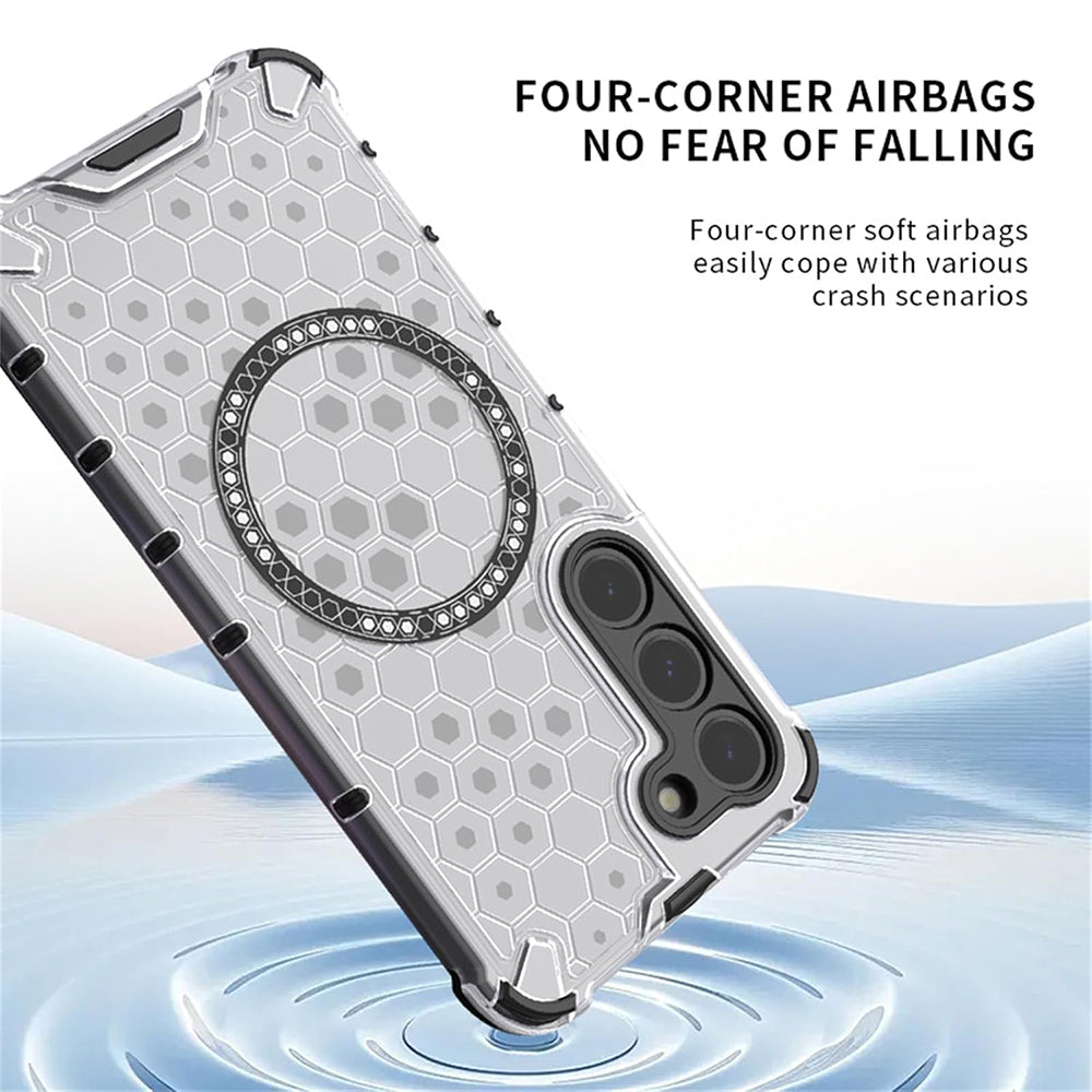 Funda MagSafe para Apple iPhone 17 Pro, Techsuit, HoneyComb Shield, Negra