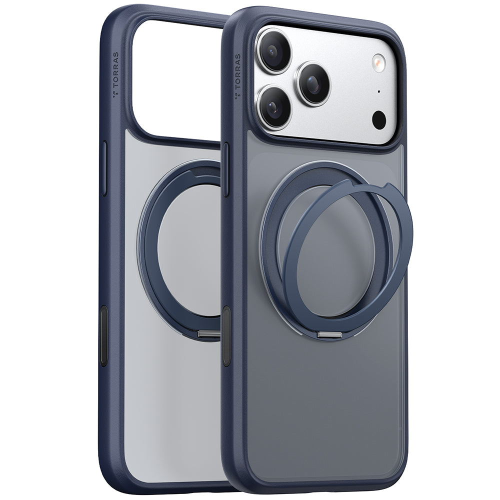 Funda MagSafe para Apple iPhone 17 Pro, Torras, Ostand Pro, Azul Marino