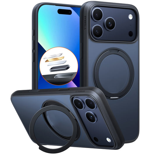 Funda MagSafe para Apple iPhone 17 Pro, Torras, Ostand Pro, Negra