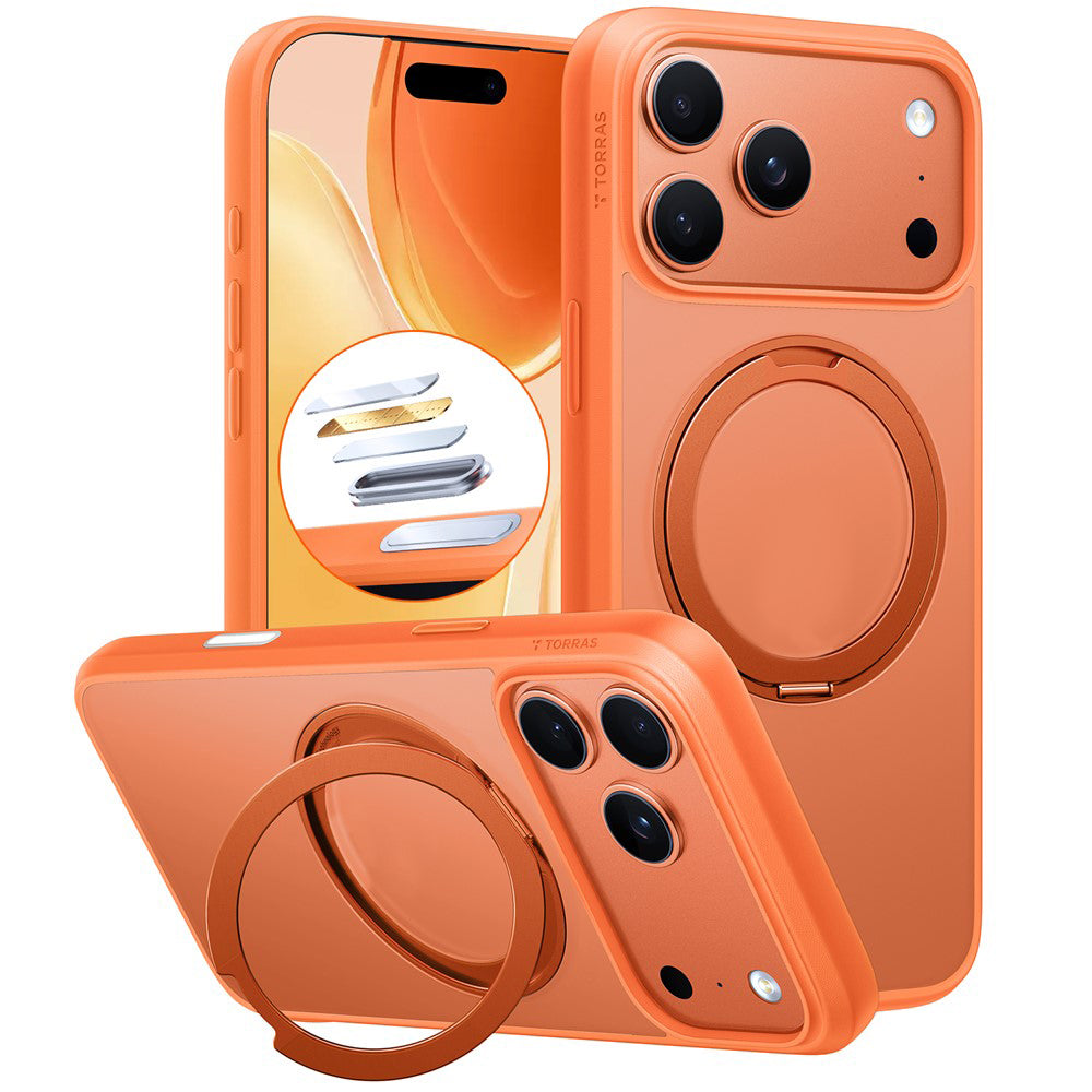 Funda MagSafe para Apple iPhone 17 Pro, Torras, Ostand Pro, Naranja