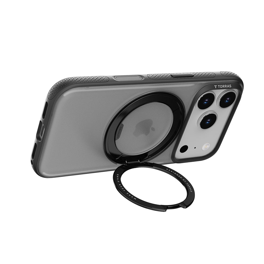 Funda MagSafe para Apple iPhone 17 Pro, Torras, Ostand R Fitness, Negra