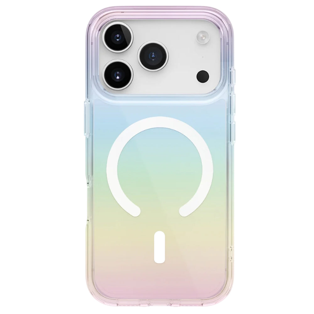 Funda MagSafe para Apple iPhone 17 Pro, UNIQ, Iridescia MagClick, Multicolor