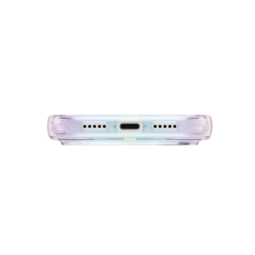 Funda MagSafe para Apple iPhone 17 Pro, UNIQ, Iridescia MagClick, Multicolor