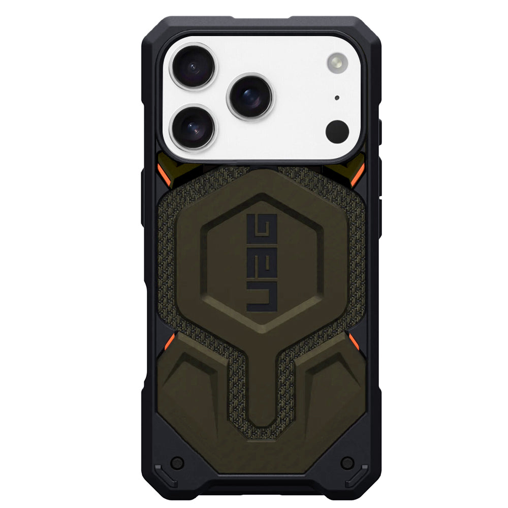 Funda MagSafe para Apple iPhone 17 Pro, Urban Armor Gear, Monarch Pro Kevlar, Verde