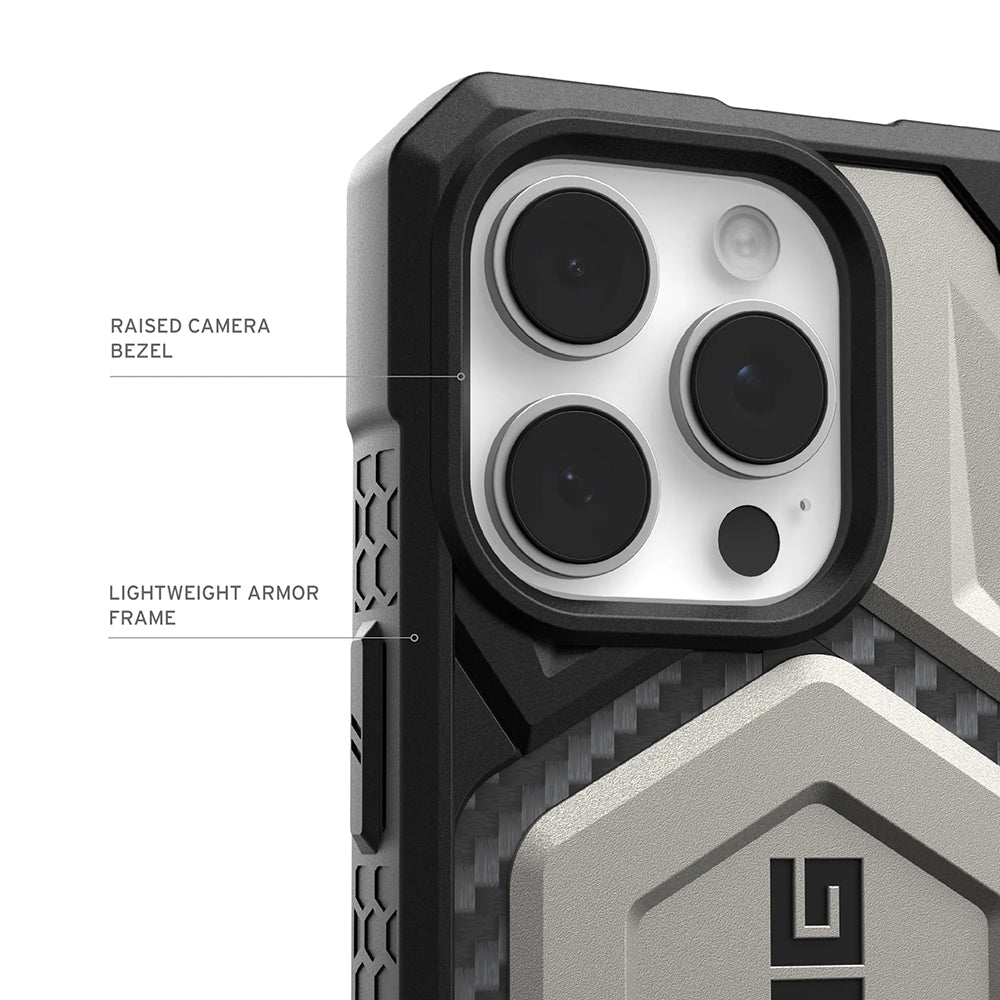 Funda MagSafe para Apple iPhone 17 Pro, Urban Armor Gear, Monarch Pro Kevlar, Verde