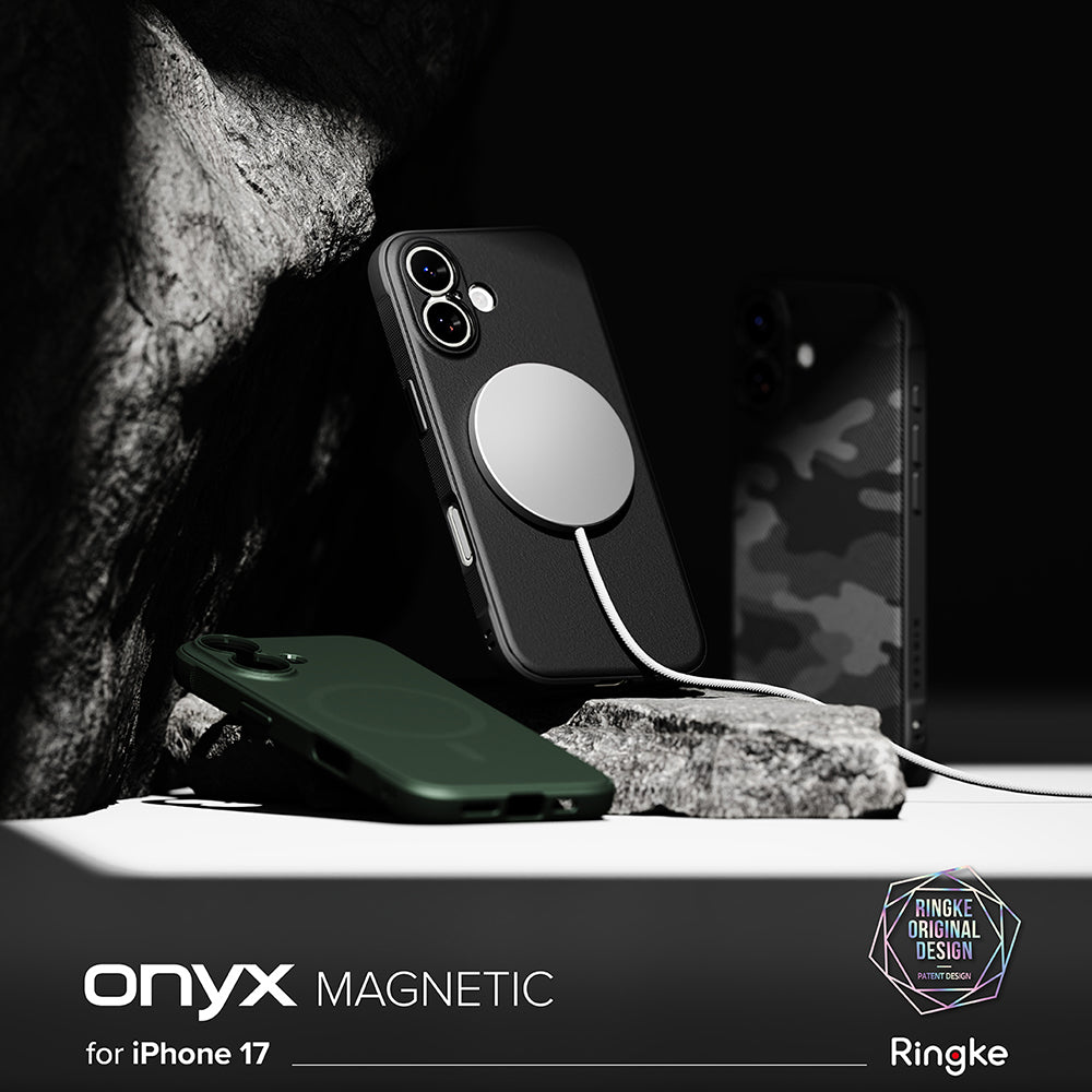 Funda MagSafe para Apple iPhone 17, Ringke, Onyx, Negra