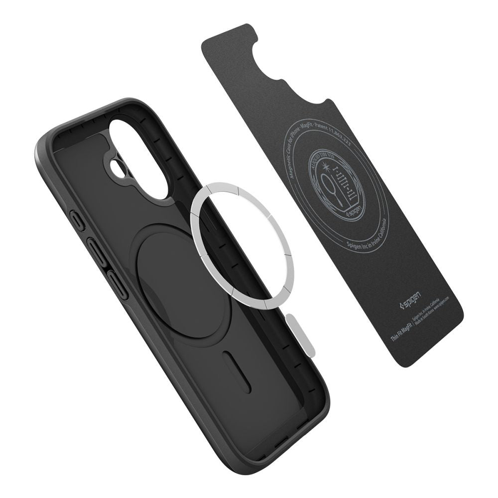 Funda MagSafe para Apple iPhone 17, Spigen, Thin Fit, Negra ACS10373