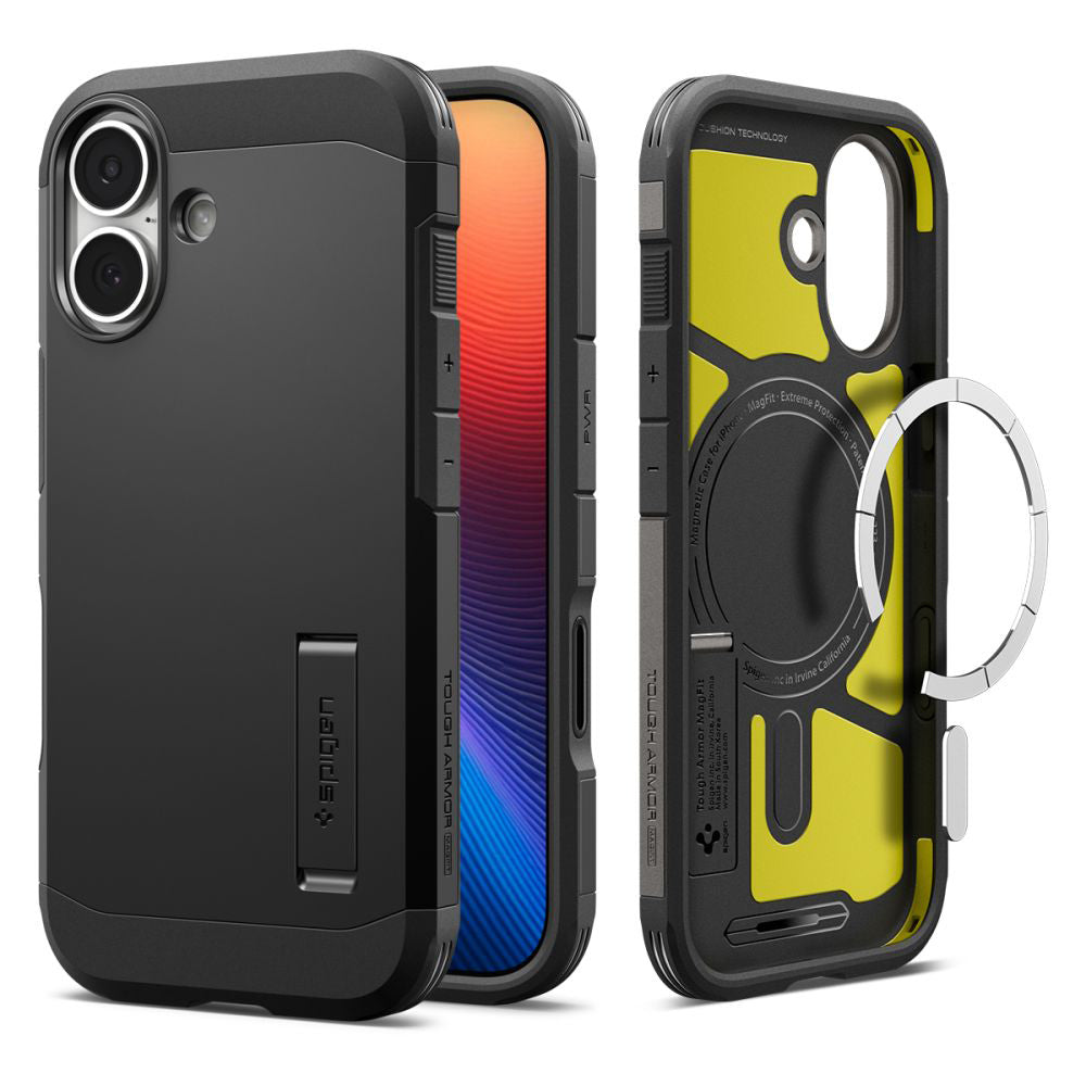Funda MagSafe para Apple iPhone 17, Spigen, Tough Armor T, Negra ACS10391