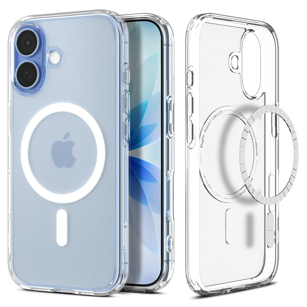 Funda MagSafe para Apple iPhone 17, Spigen, Ultra Hybrid, Blanco Satinado