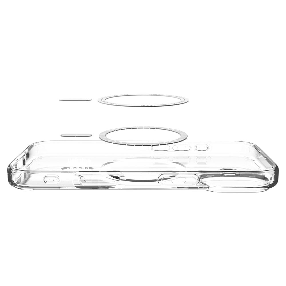 Funda MagSafe para Apple iPhone 17, Spigen, Ultra Hybrid, Dorada Transparente ACS10382