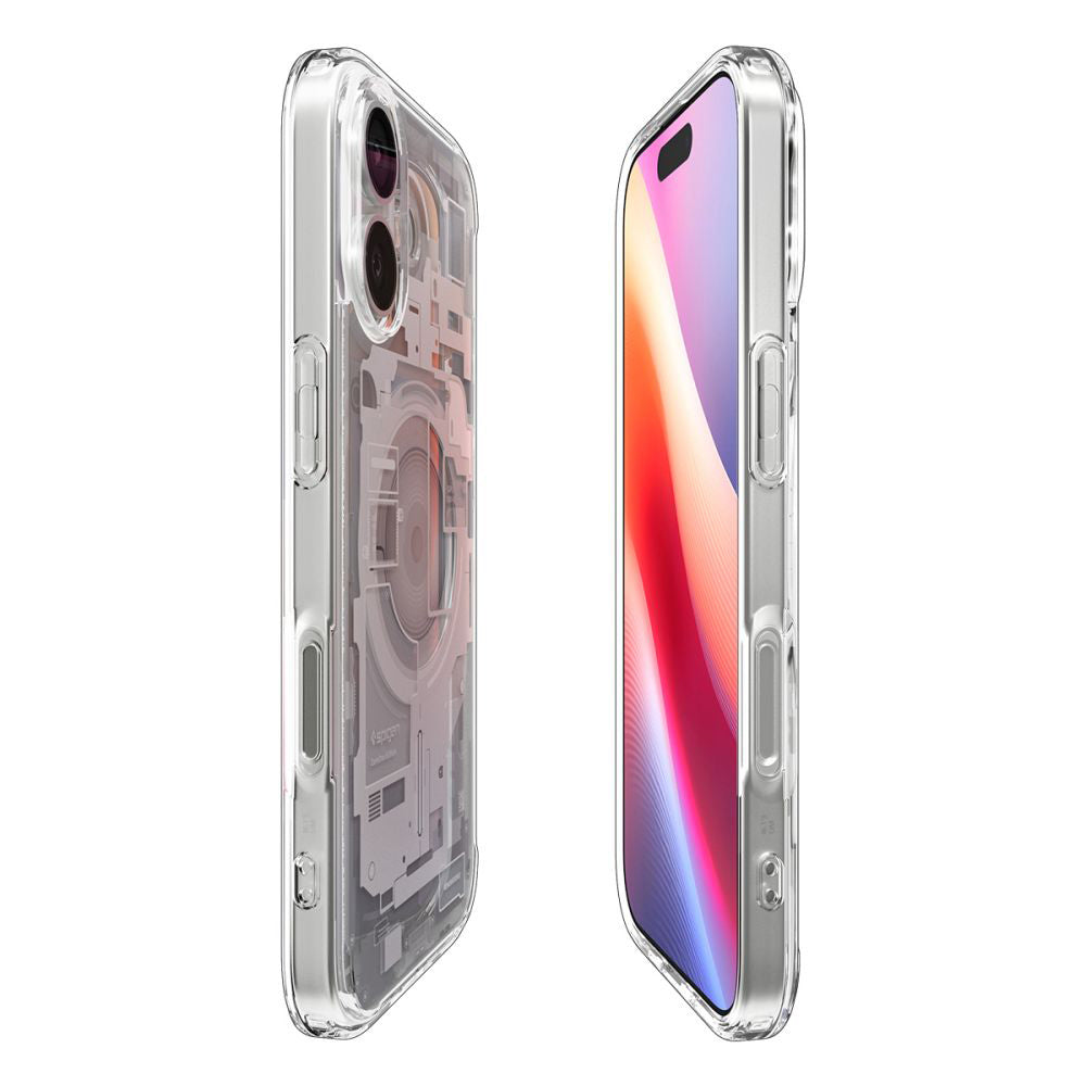 Funda MagSafe para Apple iPhone 17, Spigen, Ultra Hybrid Zero One, Blanca ACS10385