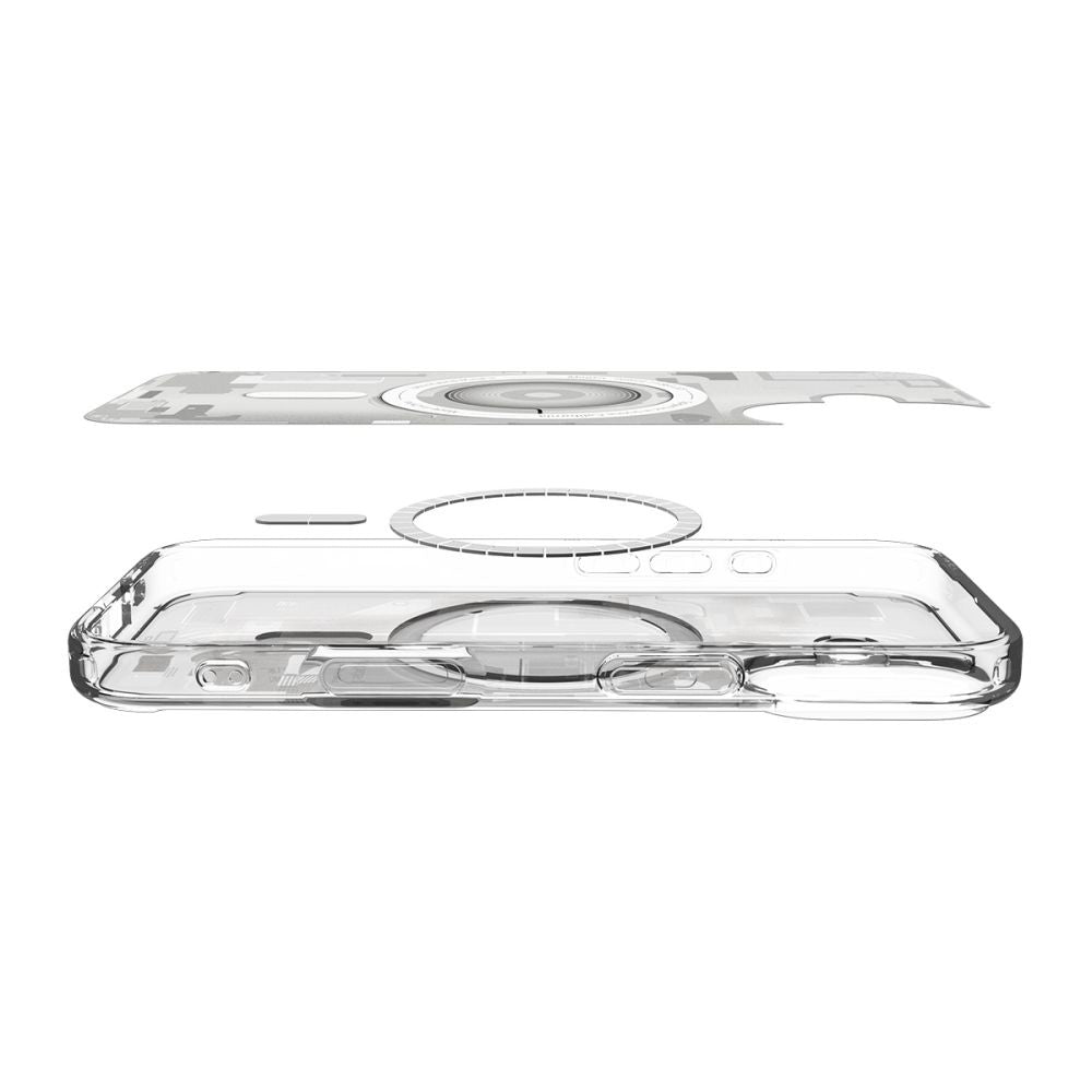 Funda MagSafe para Apple iPhone 17, Spigen, Ultra Hybrid Zero One, Blanca ACS10385