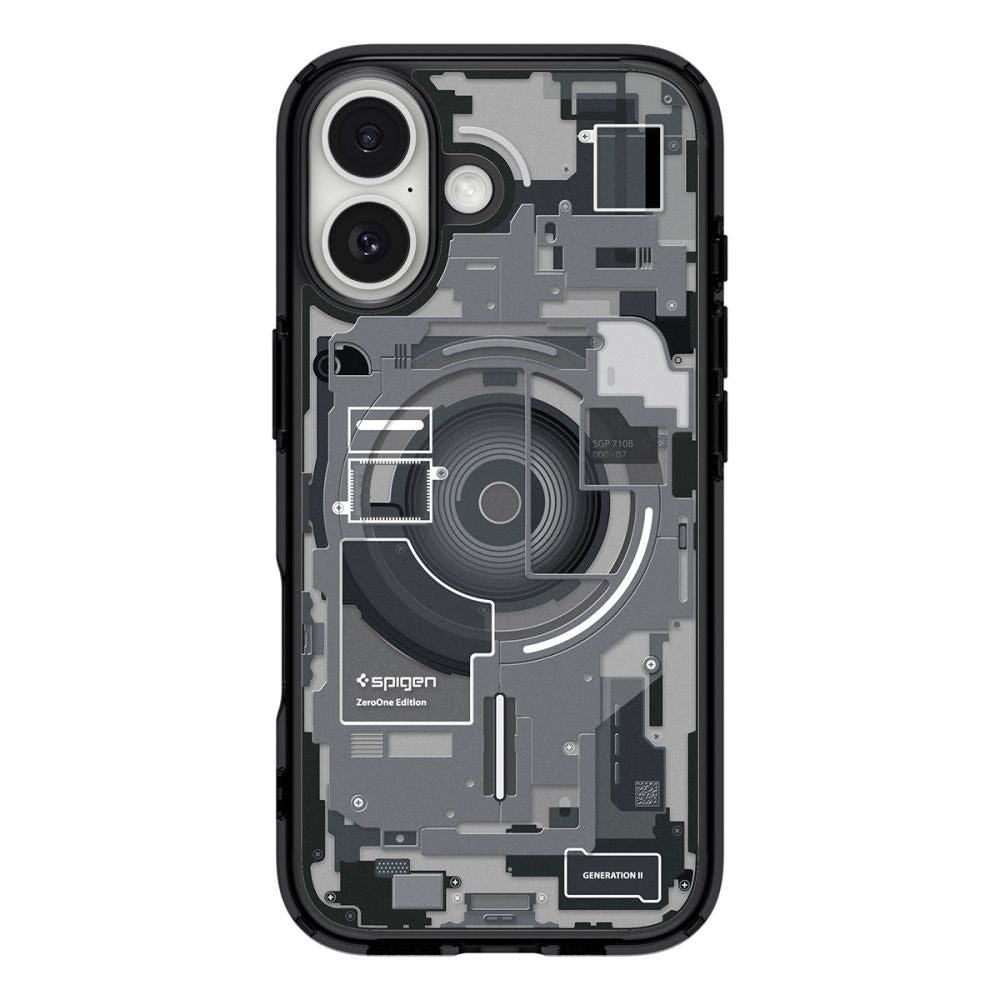 Funda MagSafe para Apple iPhone 17, Spigen, Ultra Hybrid Zero One, Negra ACS10387