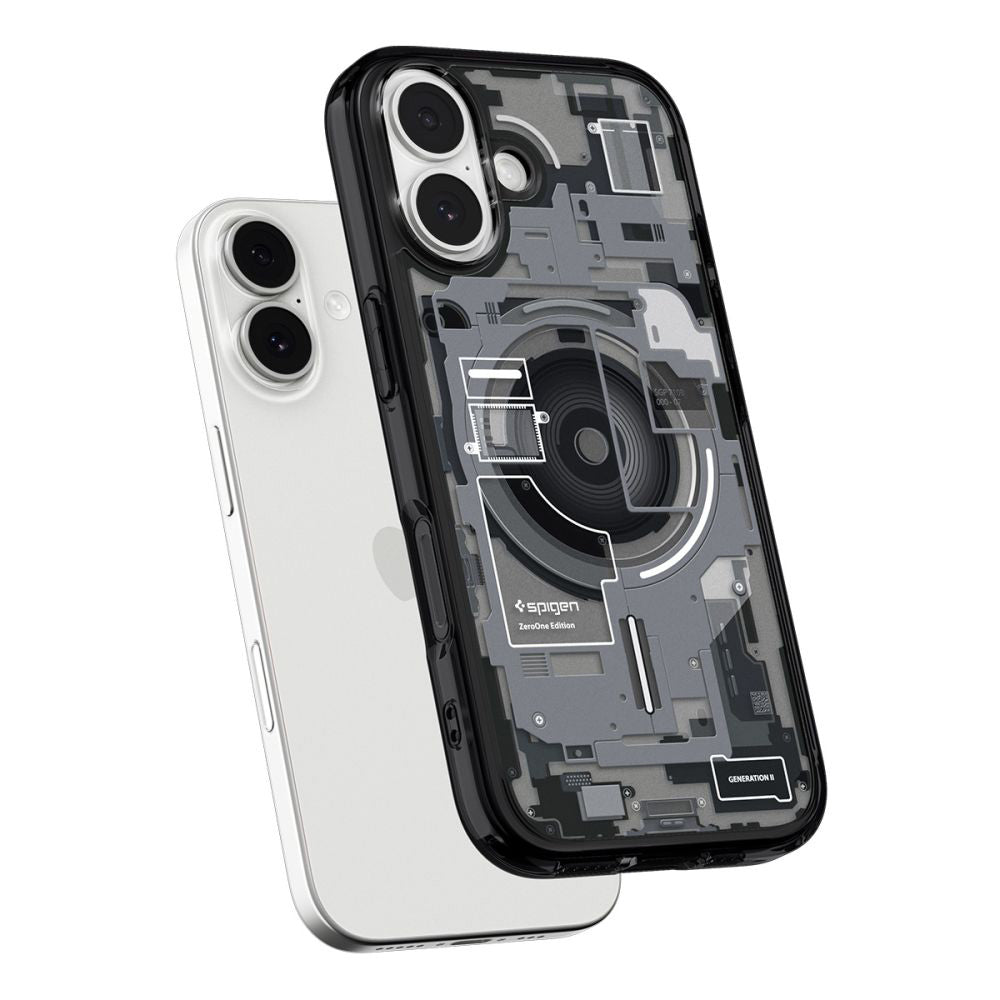 Funda MagSafe para Apple iPhone 17, Spigen, Ultra Hybrid Zero One, Negra ACS10387