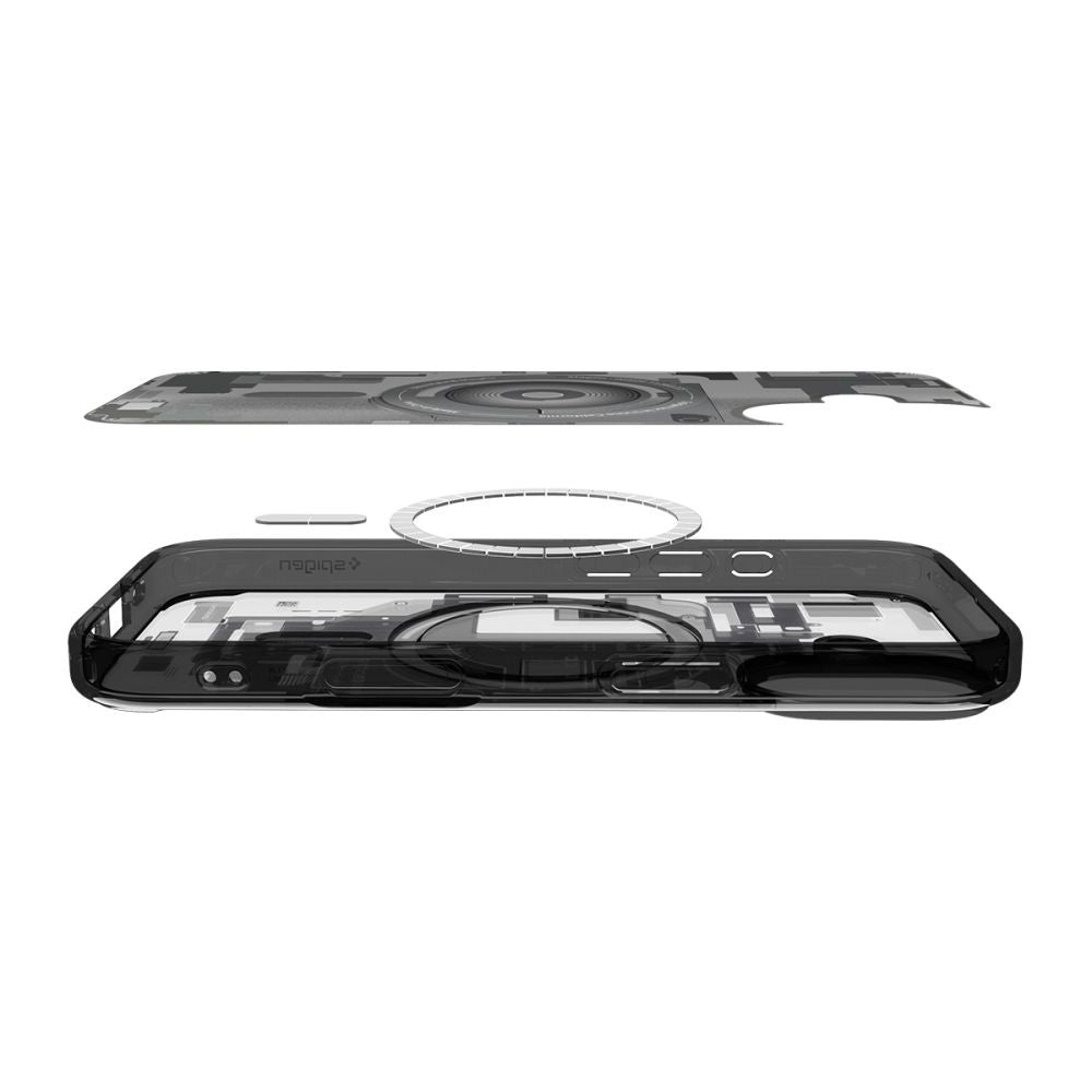 Funda MagSafe para Apple iPhone 17, Spigen, Ultra Hybrid Zero One, Negra ACS10387