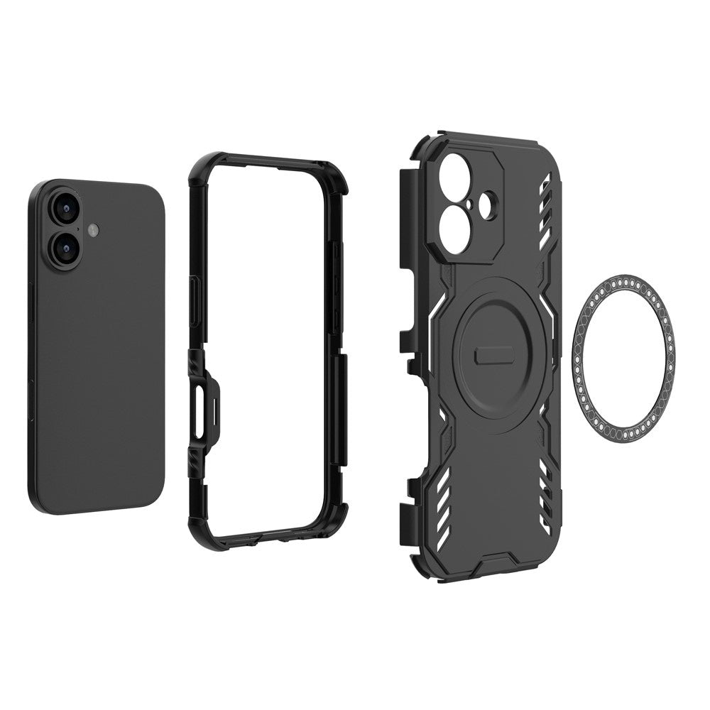 Funda MagSafe para Apple iPhone 17, Techsuit, ArmorMag, Negra