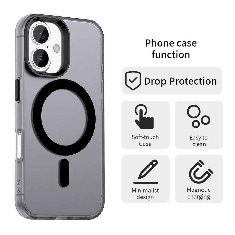 Funda MagSafe para Apple iPhone 17, Techsuit, CandyCase, Negra