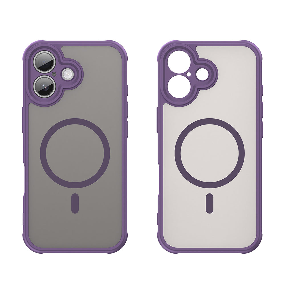 Funda MagSafe para Apple iPhone 17, Techsuit, HaloFrost II, Morado