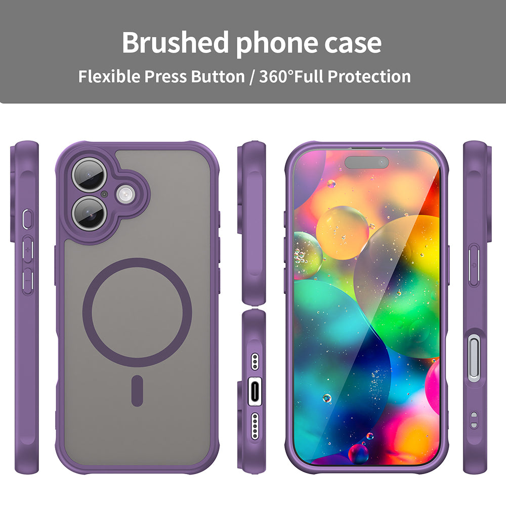 Funda MagSafe para Apple iPhone 17, Techsuit, HaloFrost II, Morado