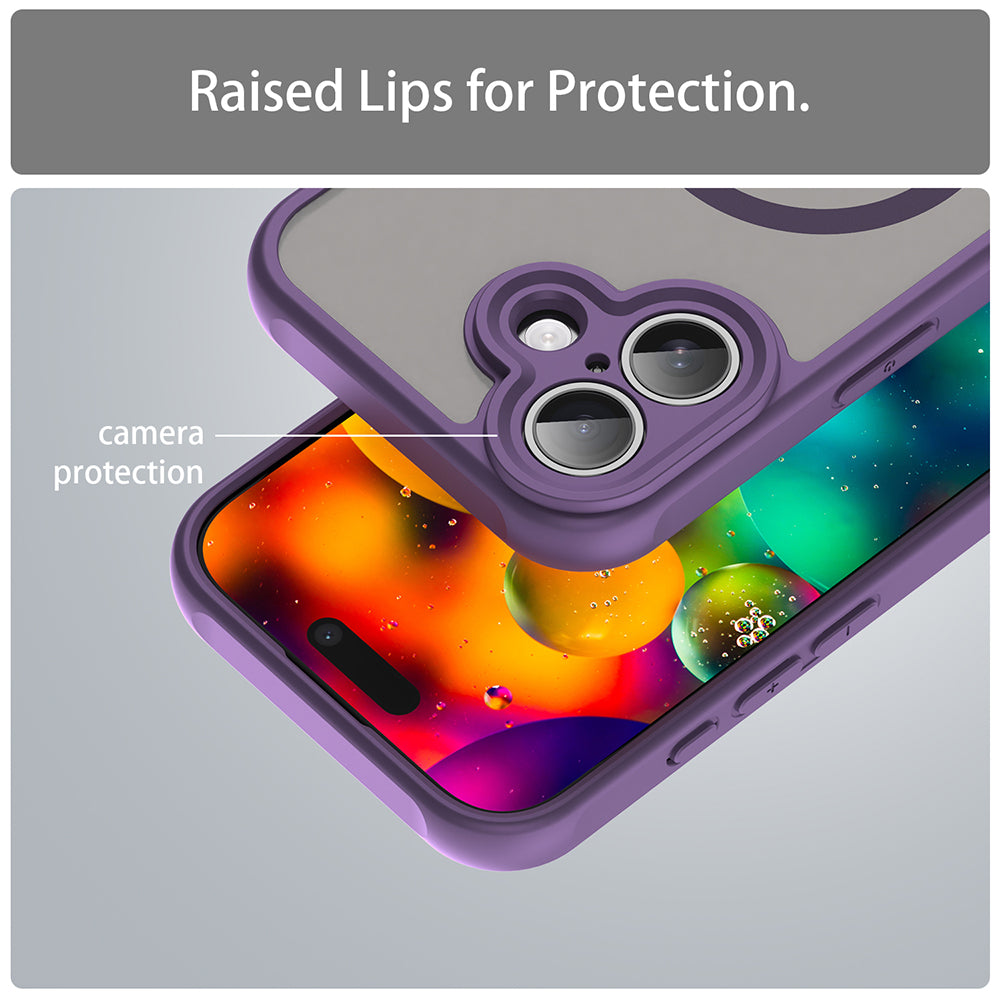 Funda MagSafe para Apple iPhone 17, Techsuit, HaloFrost II, Morado