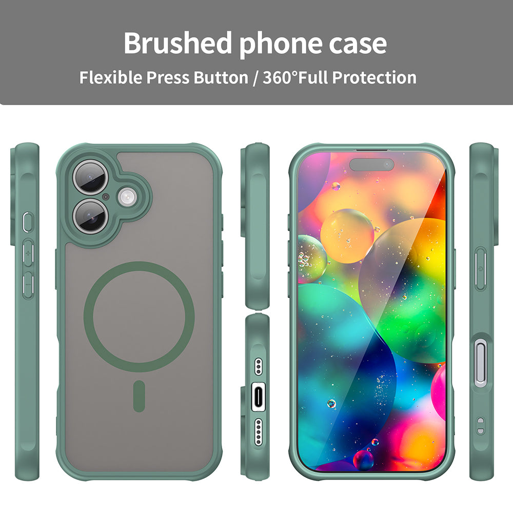 Funda MagSafe para Apple iPhone 17, Techsuit, HaloFrost II, Verde