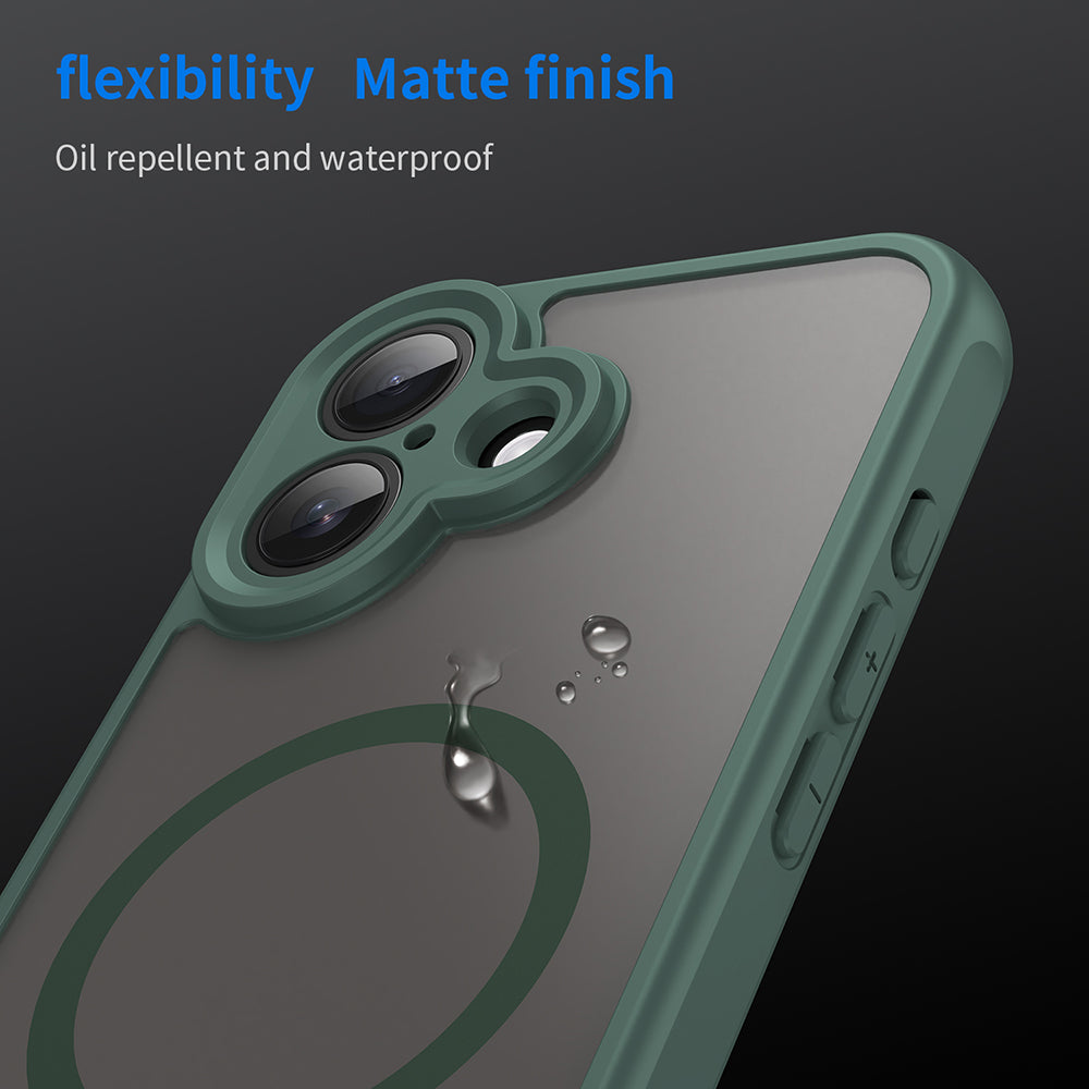 Funda MagSafe para Apple iPhone 17, Techsuit, HaloFrost II, Verde