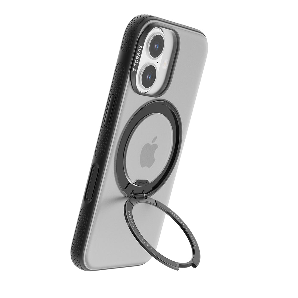 Funda MagSafe para Apple iPhone 17, Torras, Ostand R Fitness, Transparente