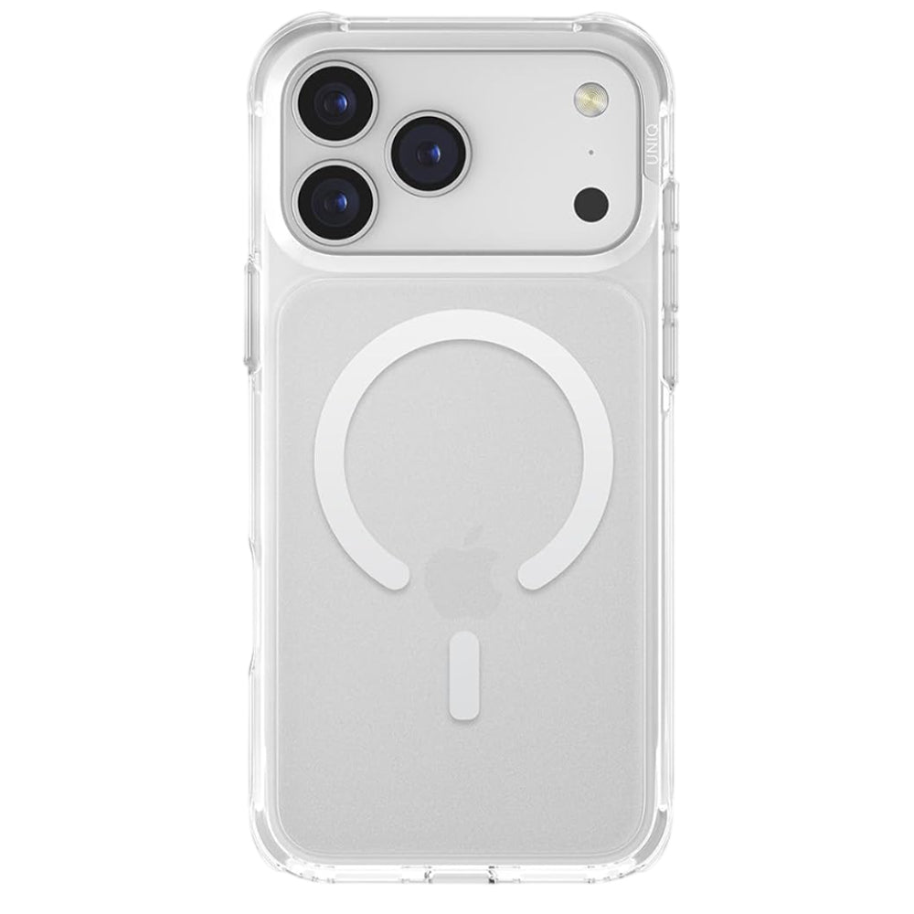 Funda MagSafe para Apple iPhone 17, UNIQ, LifePro Xtreme MagClick, Transparente