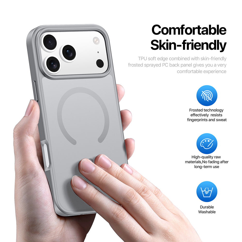 Funda MagSafe para Apple iPhone 18 Pro / 17 Pro, DUX DUCIS, Yind, gris