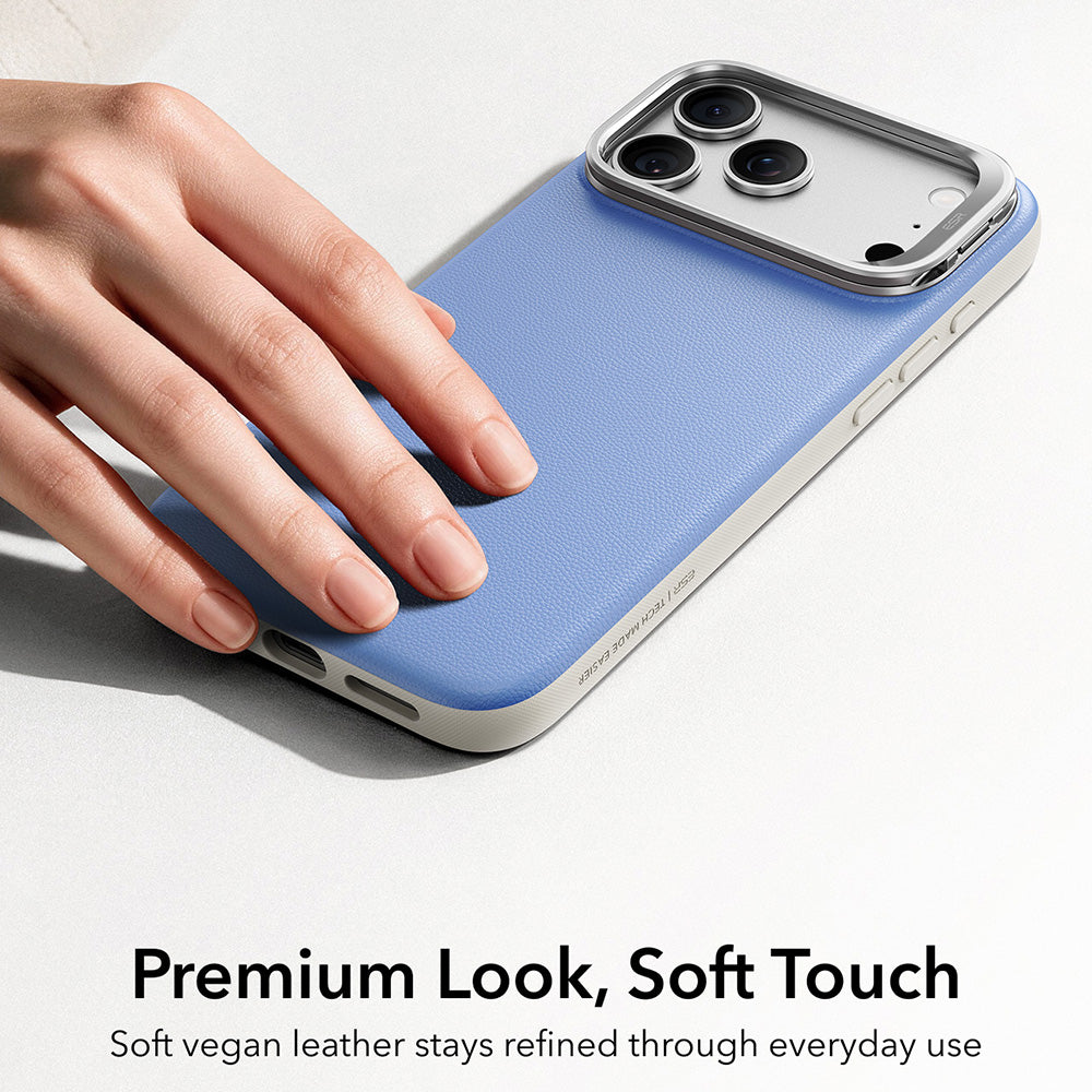 Funda MagSafe para Apple iPhone 18 Pro / 17 Pro, ESR, Atelier con soporte, Azul