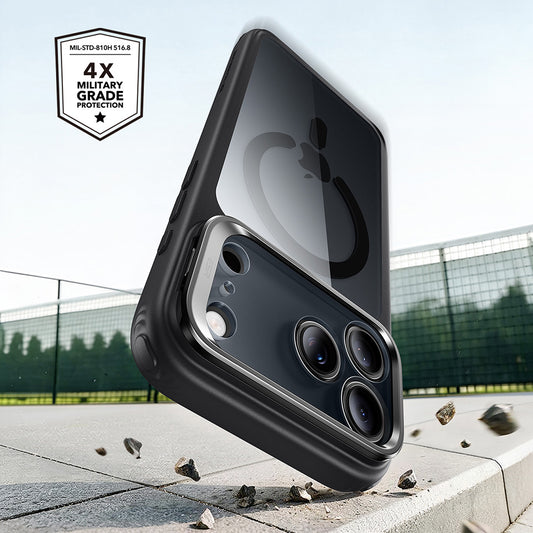 Funda MagSafe para Apple iPhone 18 Pro / 17 Pro, ESR, Classic Hybrid Kickstand, Negra Transparente