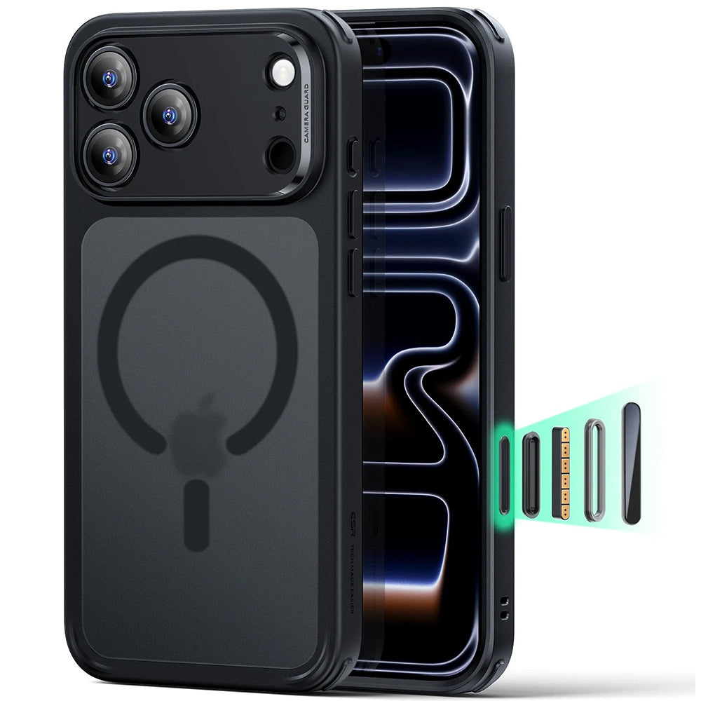 Funda MagSafe para Apple iPhone 18 Pro / 17 Pro, ESR, Classic Hybrid, Negra Satinada