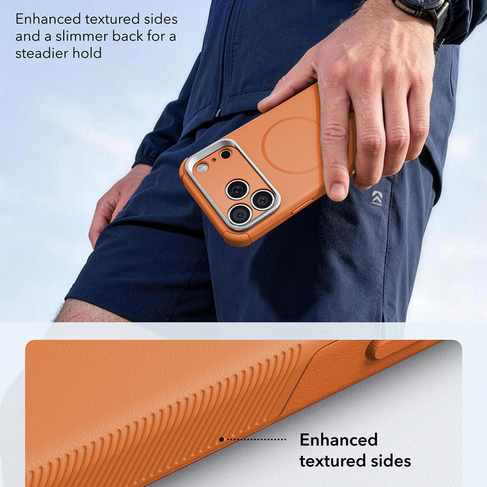 Funda MagSafe para Apple iPhone 18 Pro / 17 Pro, ESR, Cyber Armor Kickstand, Naranja