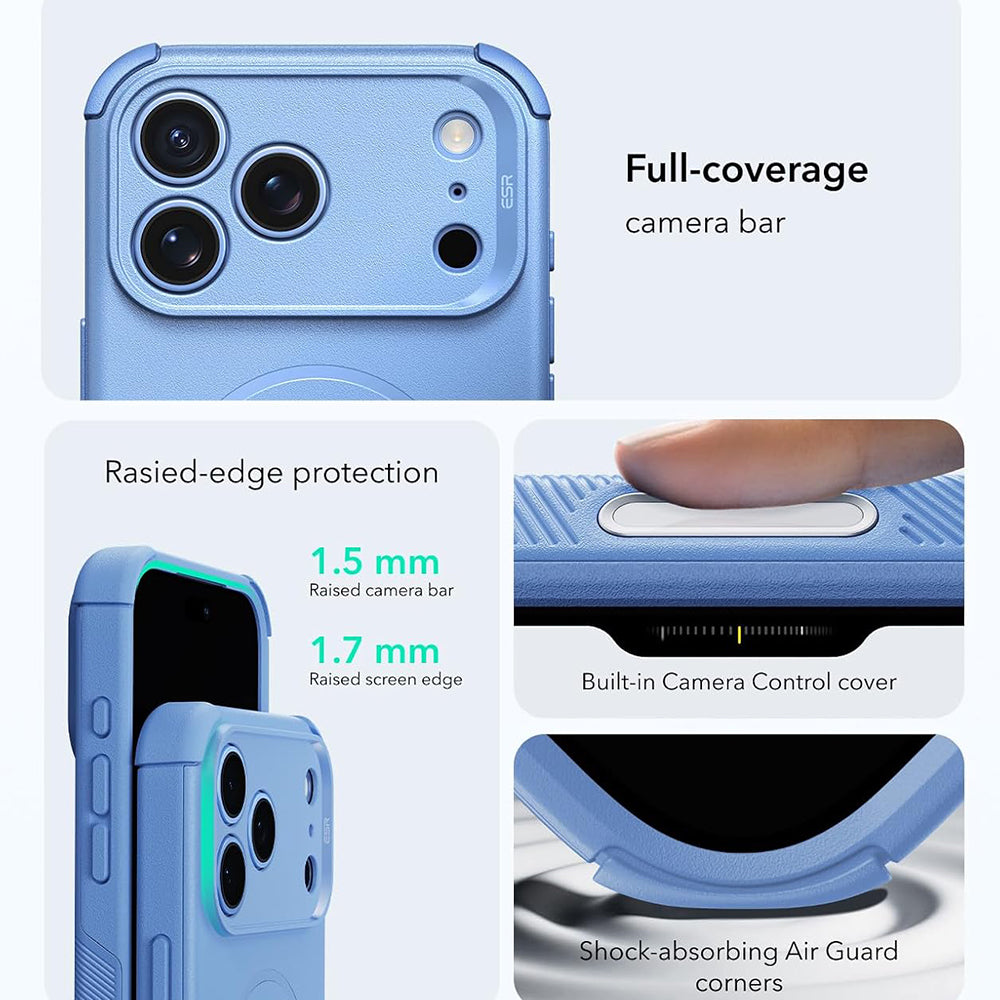 Funda MagSafe para Apple iPhone 18 Pro / 17 Pro, ESR, Cyber, Azul