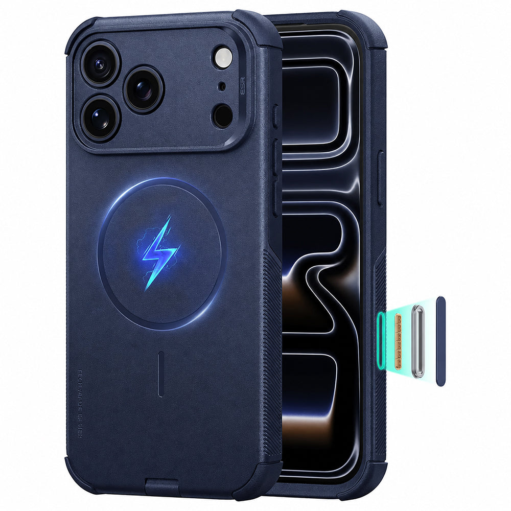 Funda MagSafe para Apple iPhone 18 Pro / 17 Pro, ESR, Cyber, Azul marino