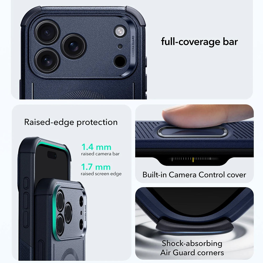 Funda MagSafe para Apple iPhone 18 Pro / 17 Pro, ESR, Cyber, Azul marino