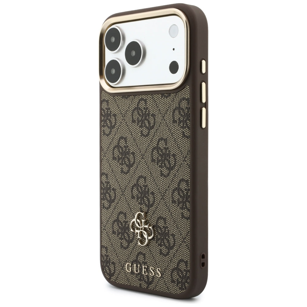Funda MagSafe para Apple iPhone 18 Pro / 17 Pro, Guess, 4G Cardslot, marrón