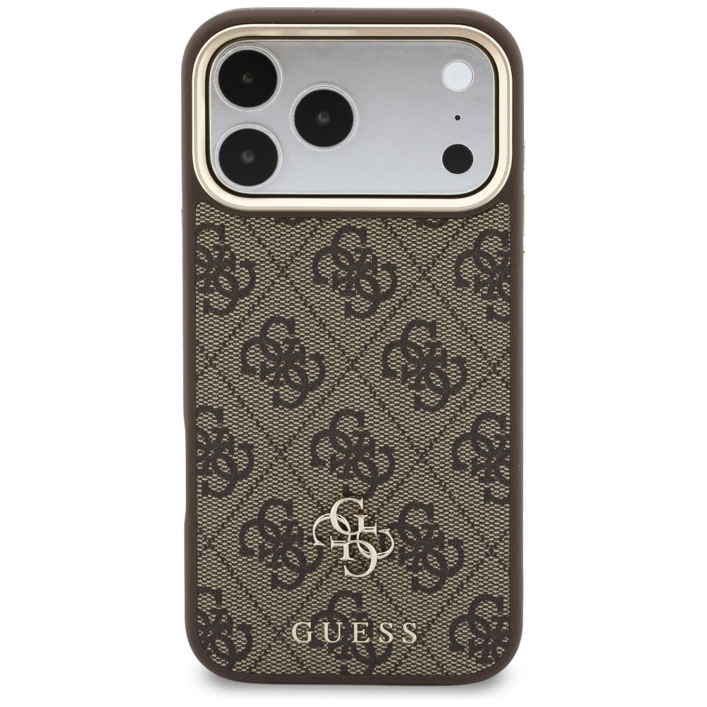 Funda MagSafe para Apple iPhone 18 Pro / 17 Pro, Guess, 4G Cardslot, marrón