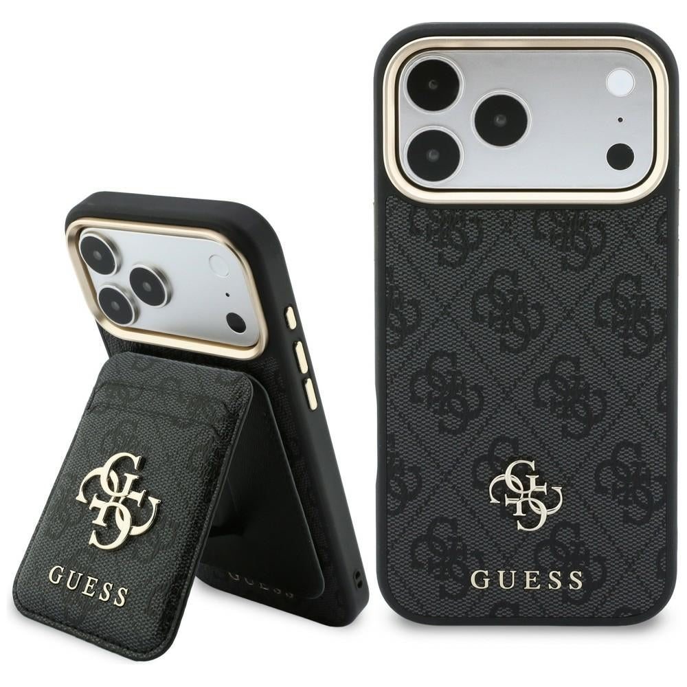 Funda MagSafe para Apple iPhone 18 Pro / 17 Pro, Guess, 4G Cardslot, negra