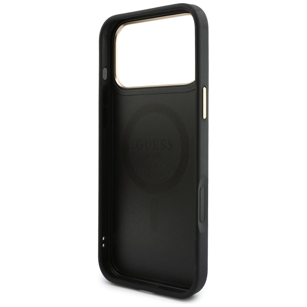 Funda MagSafe para Apple iPhone 18 Pro / 17 Pro, Guess, 4G Cardslot, negra