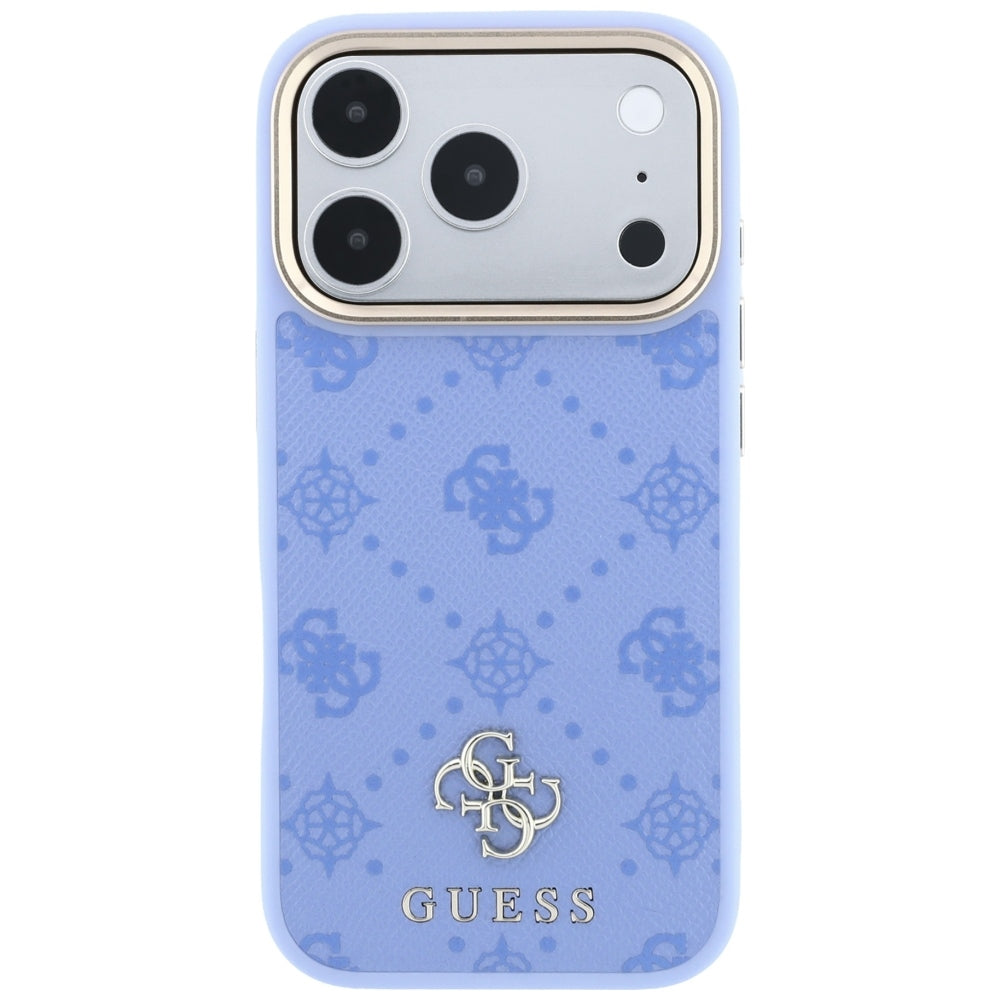 Funda MagSafe para Apple iPhone 18 Pro / 17 Pro, Guess, Peony 4G Small Logo, Azul