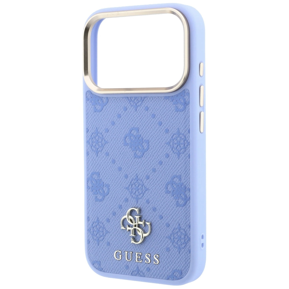 Funda MagSafe para Apple iPhone 18 Pro / 17 Pro, Guess, Peony 4G Small Logo, Azul